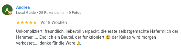 Selbstgemachte Hafermilch ist der Hammer!