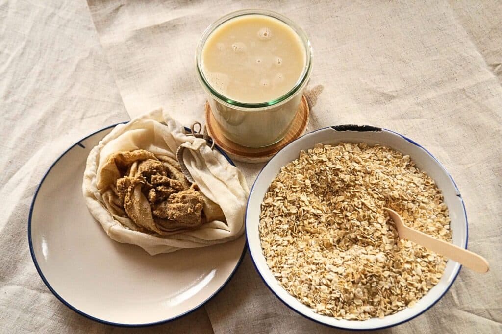 Trester aus der Haferdrinkproduktion