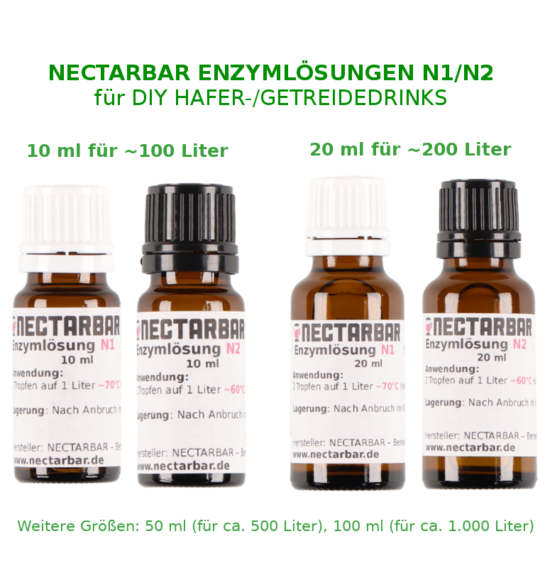 NECTARBAR Enzyme für DIY Hafermilch