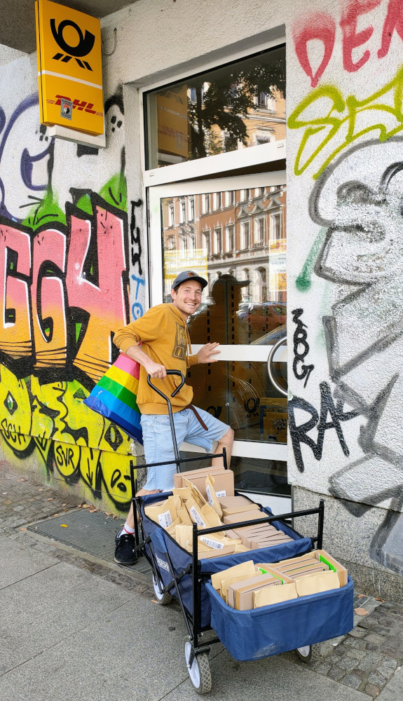 Eure Bestellungen auf dem Weg zur Post