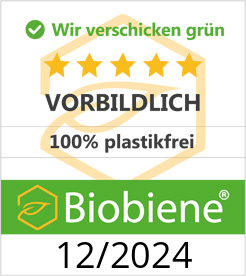 Siegel 100% Plastikfrei für NECTARBAR durch BioBiene
