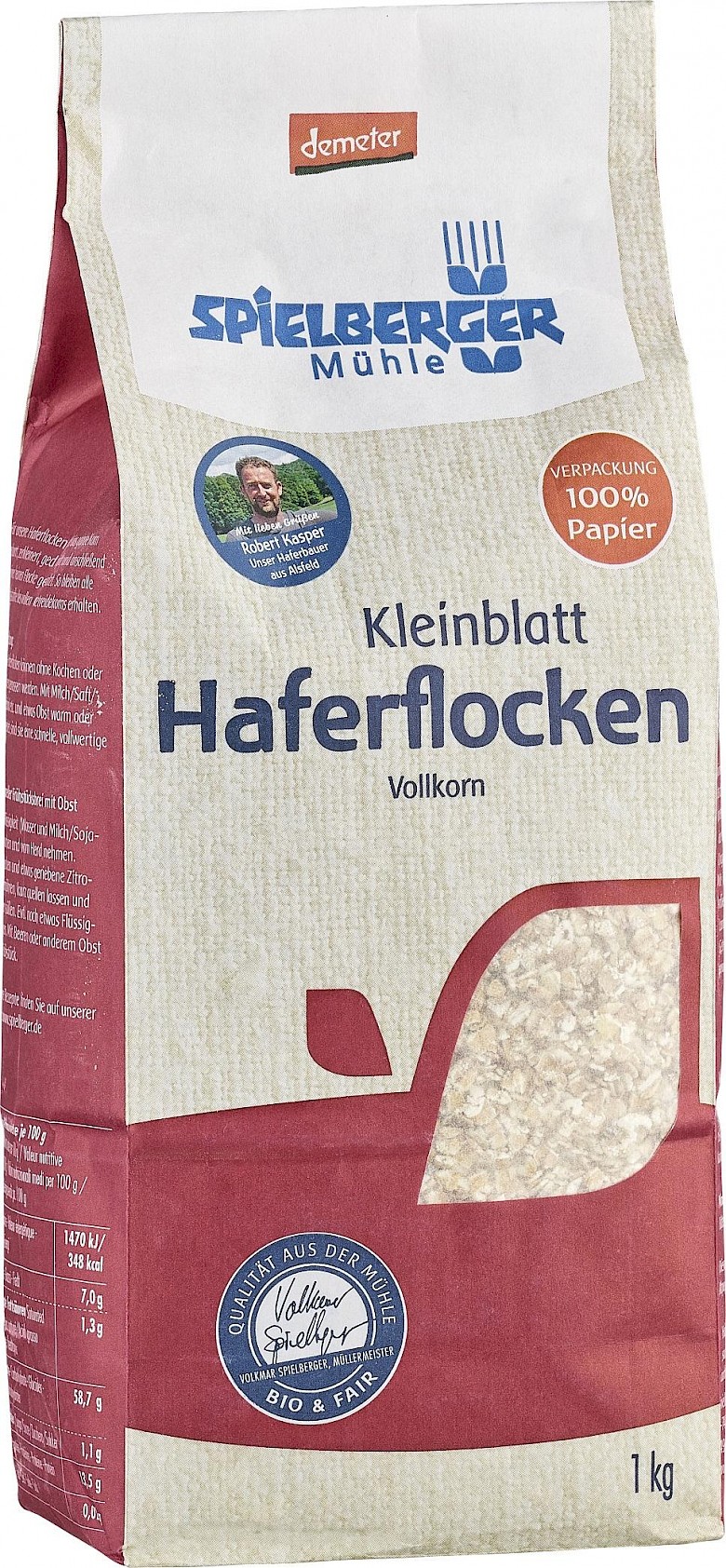 Haferflocken Kleinblatt Spielberger Mühle