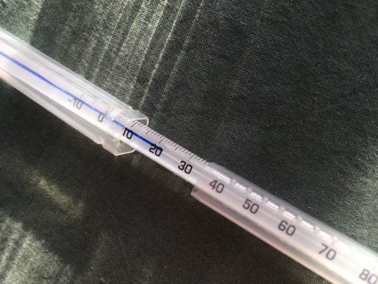Thermometer mit Schutz-Ummantelung
